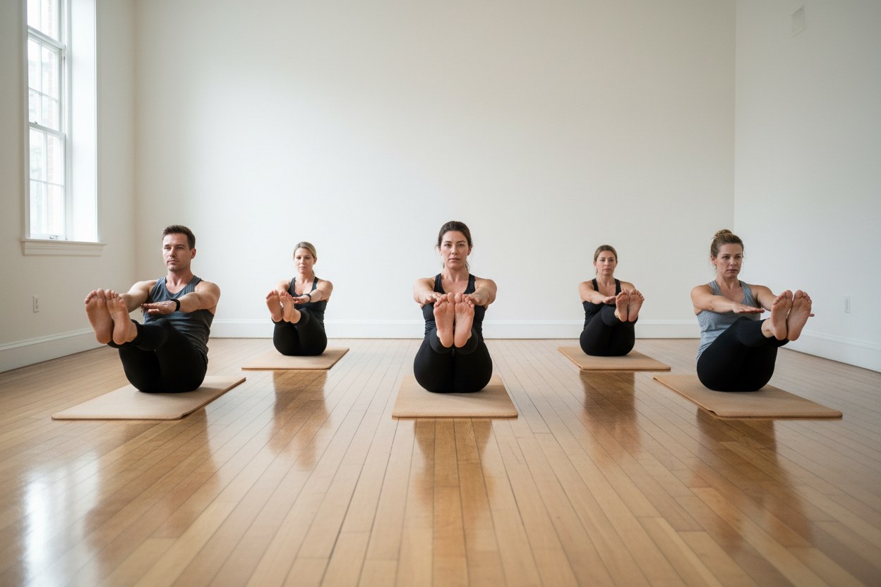 Mat pilates grup seansı